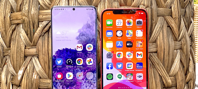 iPhone 12 versus Galaxy S20